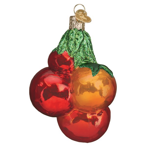 Old World Christmas Blown Glass Tomatoes on Vine Ornament