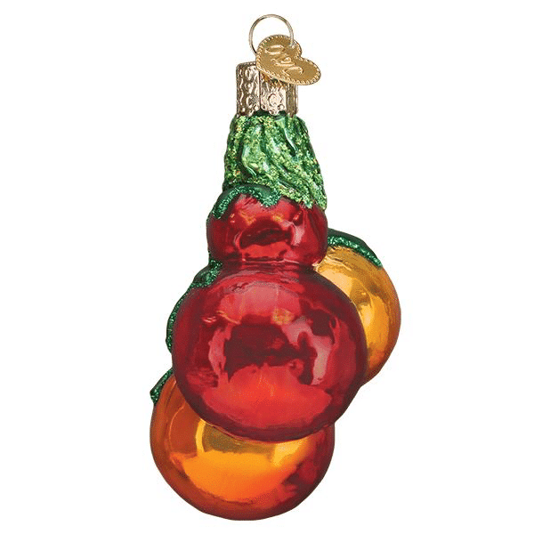 Old World Christmas Blown Glass Tomatoes on Vine Ornament