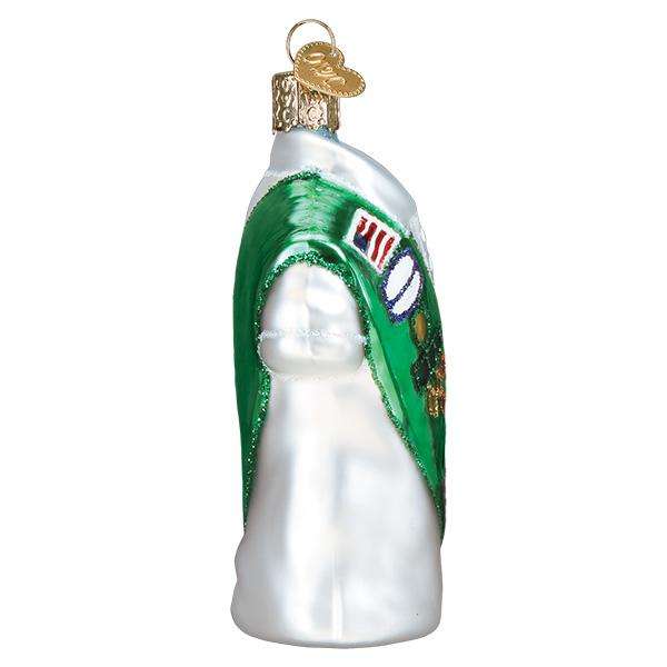 Old World Christmas Blown Glass Girl Scout Uniform Ornament