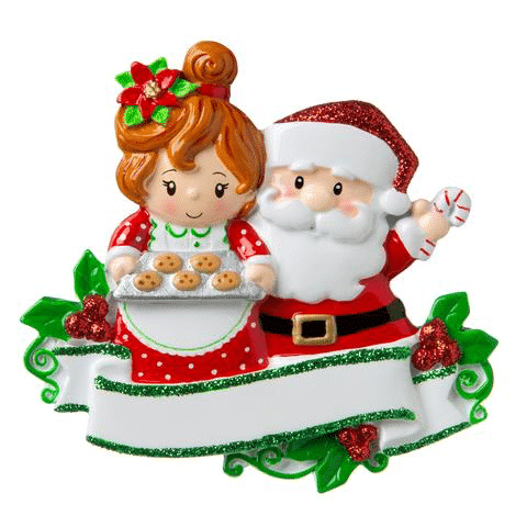 Santa  Mrs Claus Family Ornaments Click for More Sizes