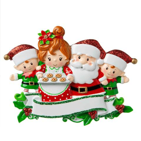 Santa  Mrs Claus Family Ornaments Click for More Sizes