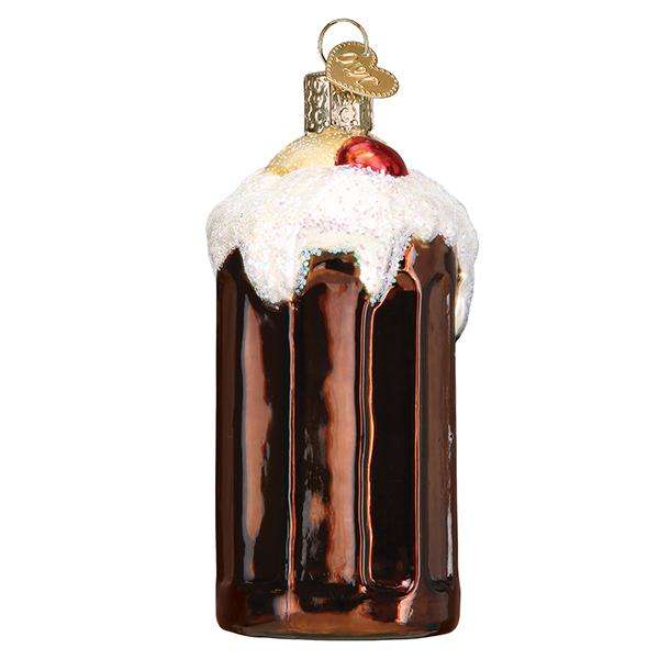 Old World Christmas Blown Glass Root Beer Float Ornament