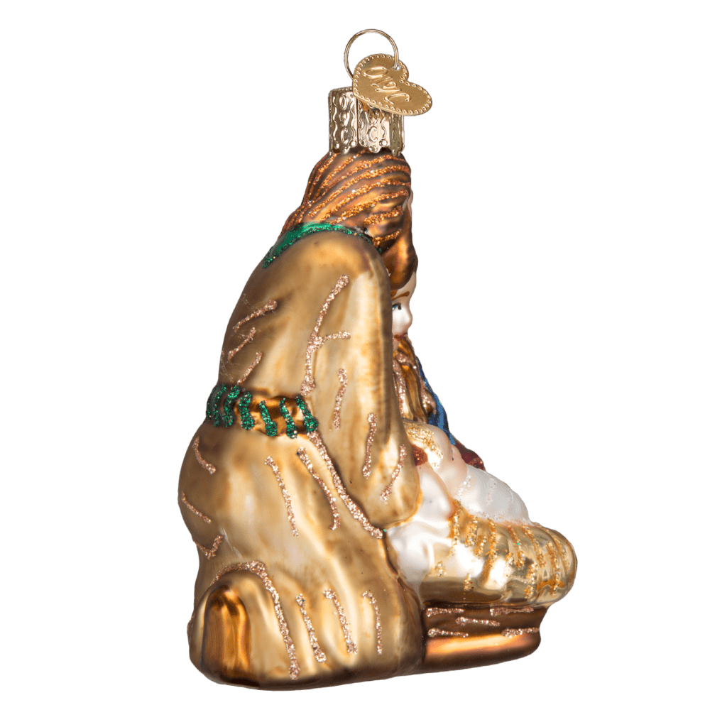 Old World Christmas Blown Glass Holy Family Ornament