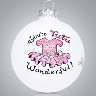Tutu Wonderful Ball Ornament Personalize