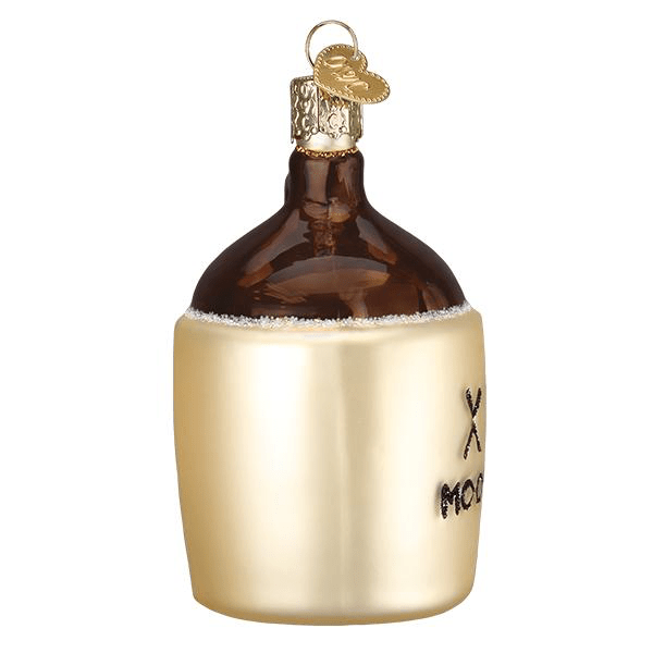 Old World Christmas Blown Glass Moonshine Ornament