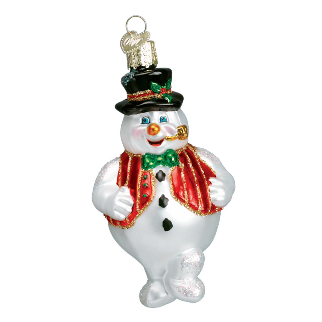 Old World Christmas Blown Glass Mr Frosty Ornament