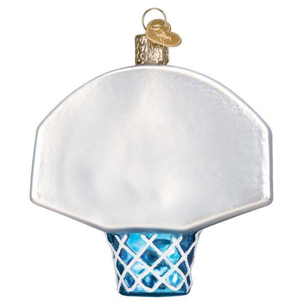 Old World Christmas Blown Glass Basketball Hoop Ornament