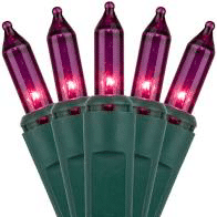 Mini Lights Green Cord 50 Bulbs