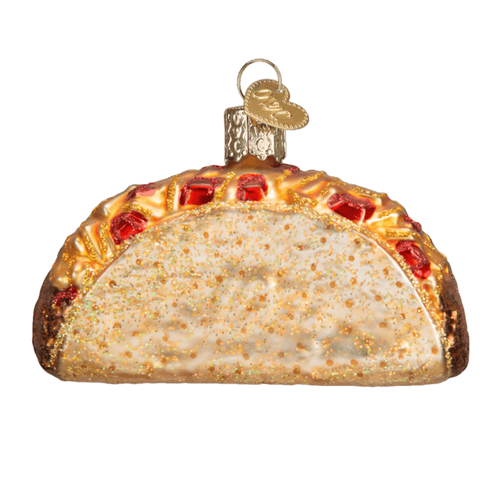 Old World Christmas Blown Glass Taco Ornament