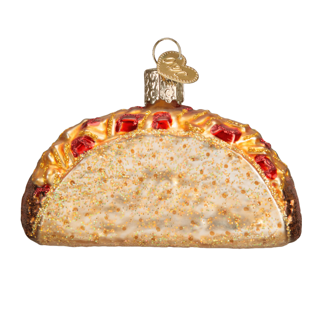 Old World Christmas Blown Glass Taco Ornament