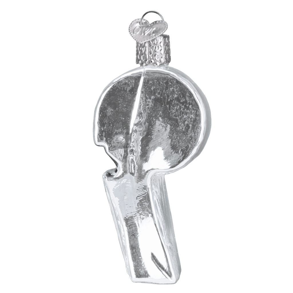 Old World Christmas Blown Glass Coachs Whistle Ornament
