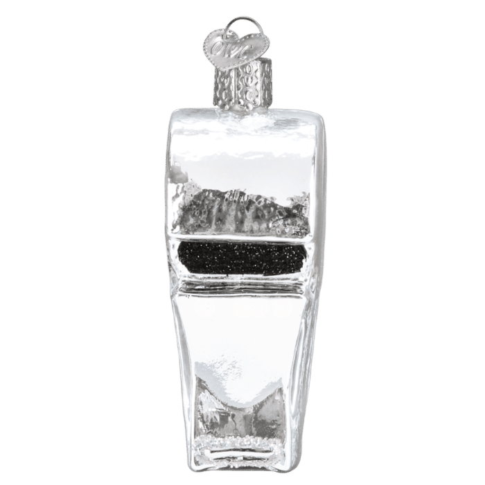 Old World Christmas Blown Glass Coachs Whistle Ornament