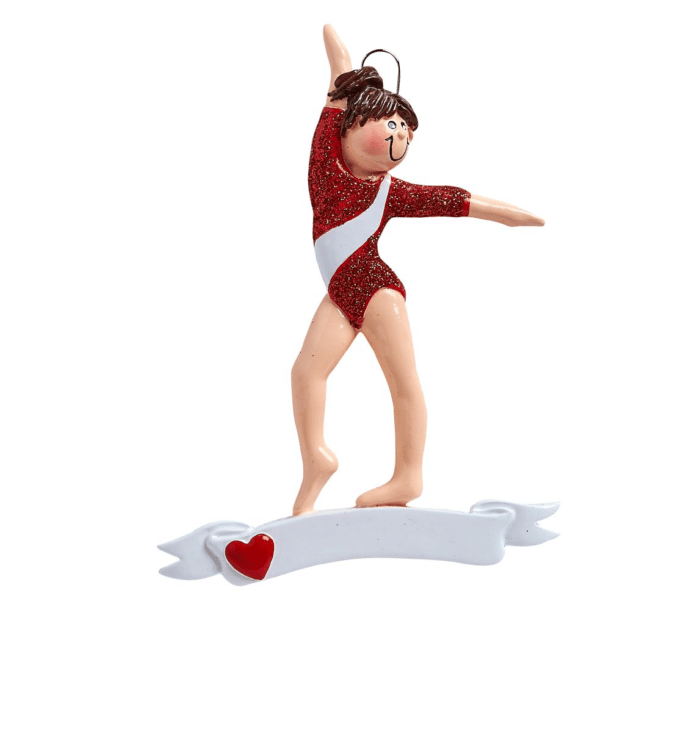Girl Gymnast Personalized Ornament