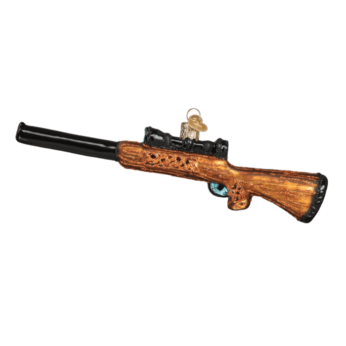 Old World Christmas Blown Glass Rifle Ornament