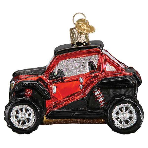 Old World Christmas Blown Glass Side by Side Atv Ornament