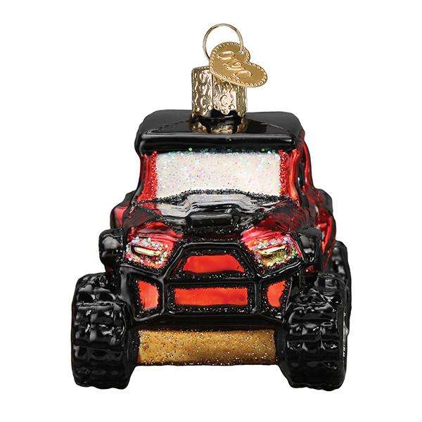 Old World Christmas Blown Glass Side by Side Atv Ornament
