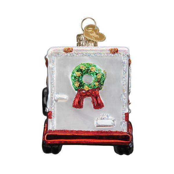 Old World Christmas Blown Glass Horse Trailer Ornament
