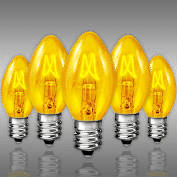 Traditional C7 Transparent Twinkle Bulb