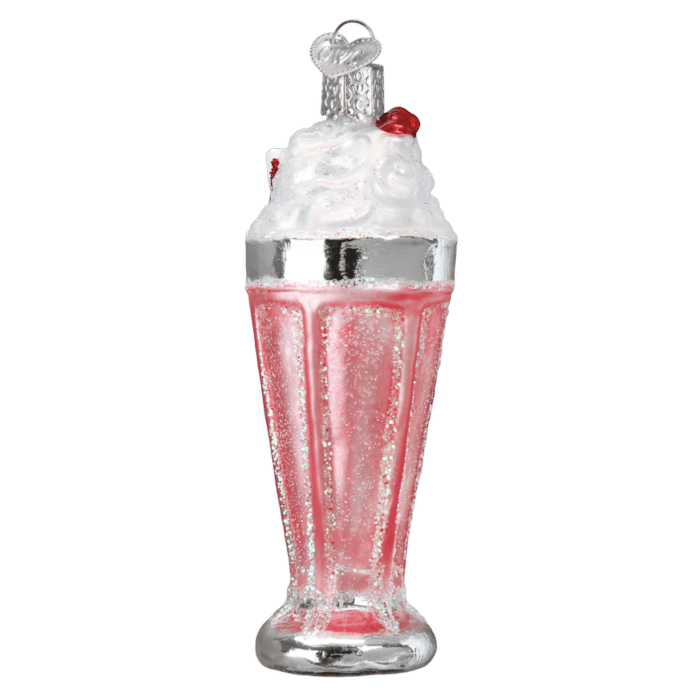 Old World Christmas Blown Glass Milkshake Ornament