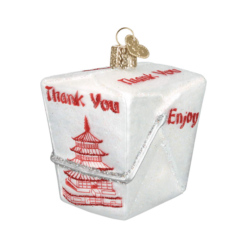 Old World Christmas Blown Glass Chinese Take out Ornament