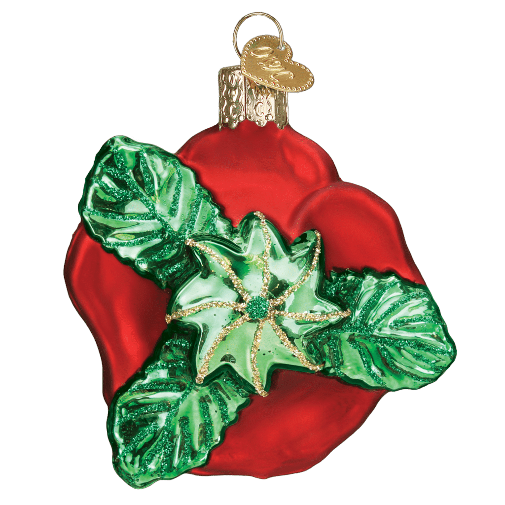 Red Rose Ornament Old World Christmas