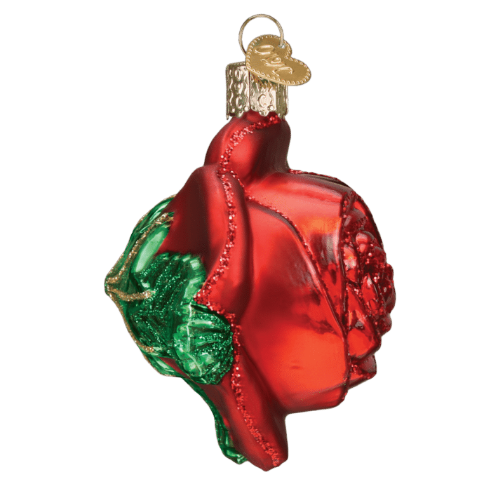 Red Rose Ornament Old World Christmas