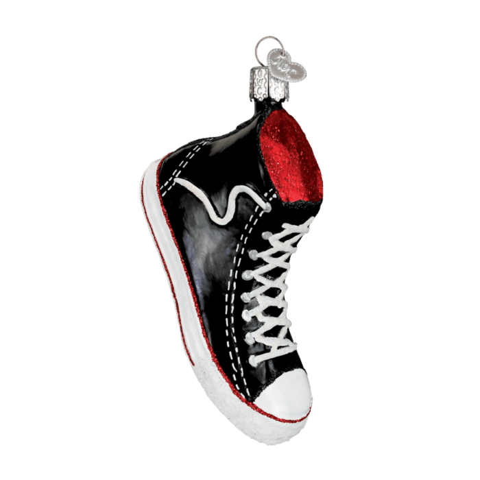 Old World Christmas Blown Glass High Top Sneaker Ornament