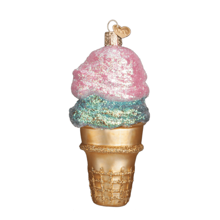 Old World Christmas Blown Glass Double Dip Ornament