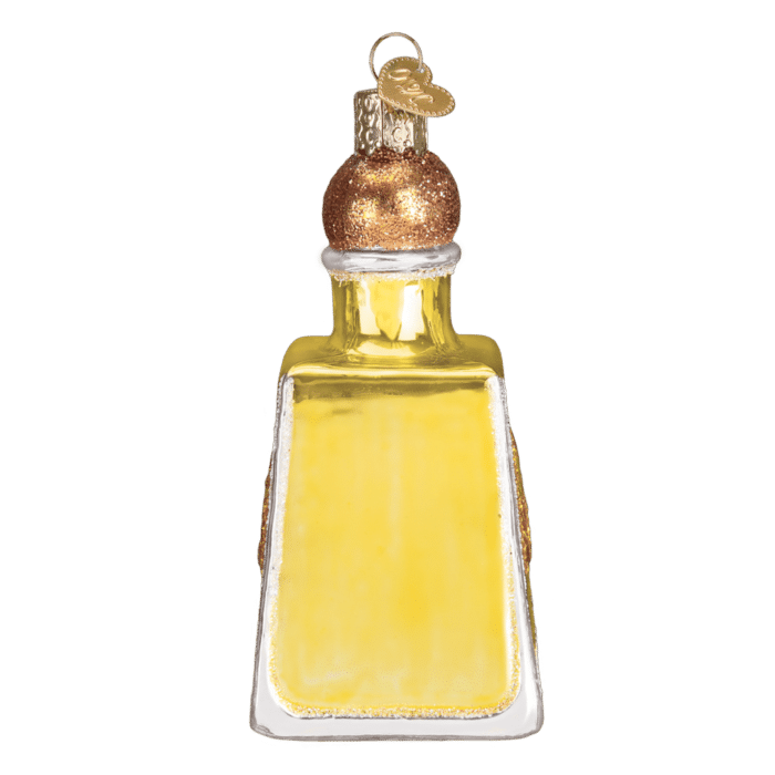 Old World Christmas Blown Glass Tequila Bottle Ornament