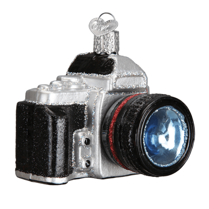 Old World Christmas Blown Glass Camera Ornament