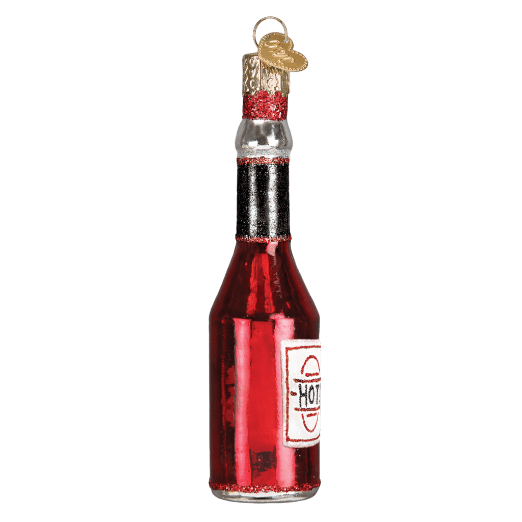 Old World Christmas Blown Glass Hot Sauce Ornament