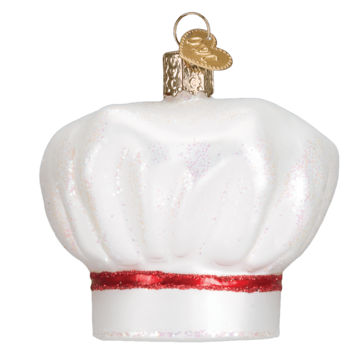 Old World Christmas Blown Glass Chefs Hat Ornament