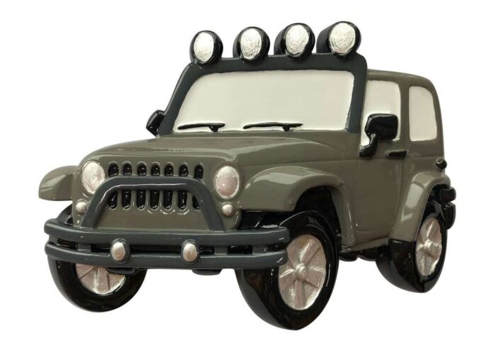 Jeep 4x4 Christmas Ornament Personalized