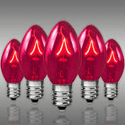 Traditional C7 Transparent Replacement Bulbs