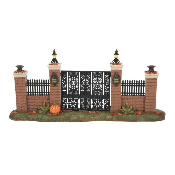 Haunted Mansion Gate Dept 56 Snow Village Halloween