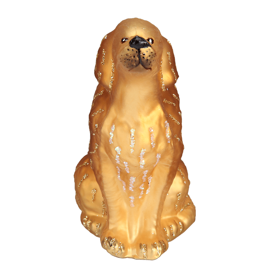 Sitting Golden Retriever Ornament Old World Christmas