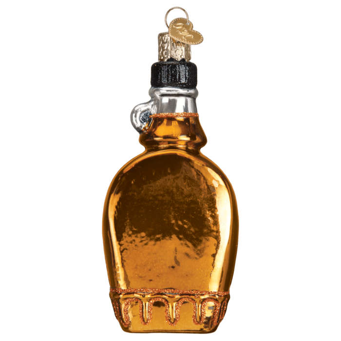 Old World Christmas Blown Glass Maple Syrup Ornament