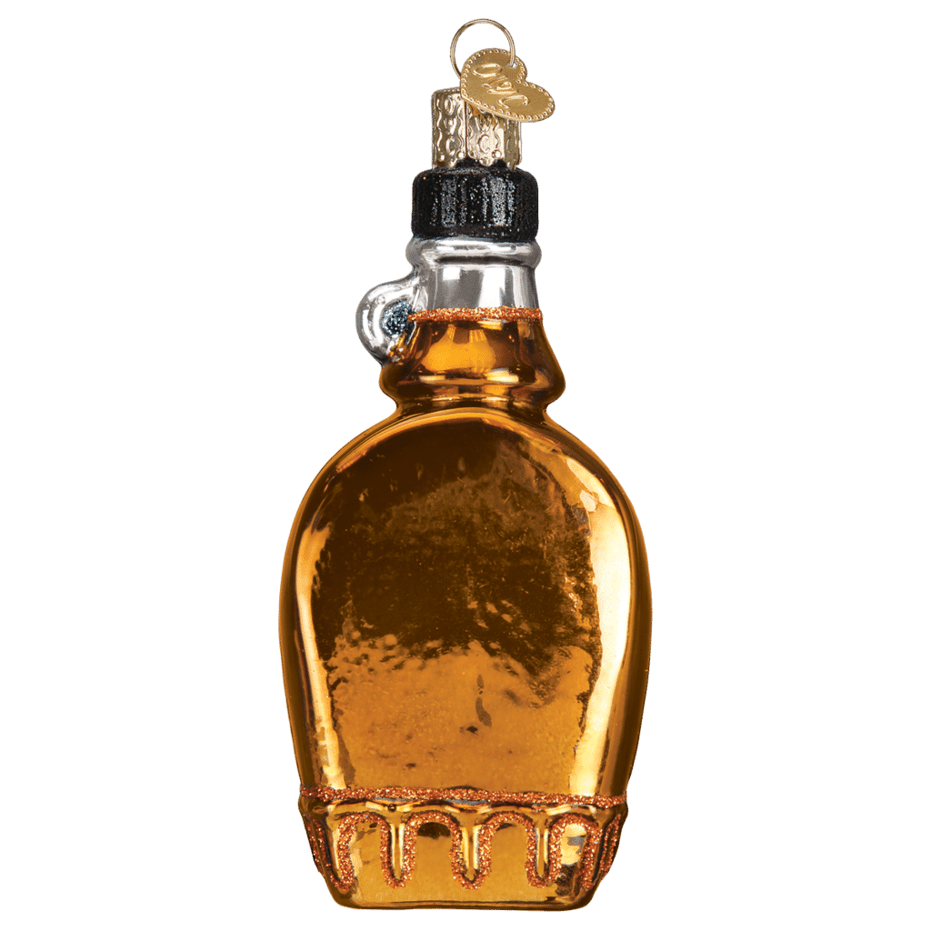 Old World Christmas Blown Glass Maple Syrup Ornament