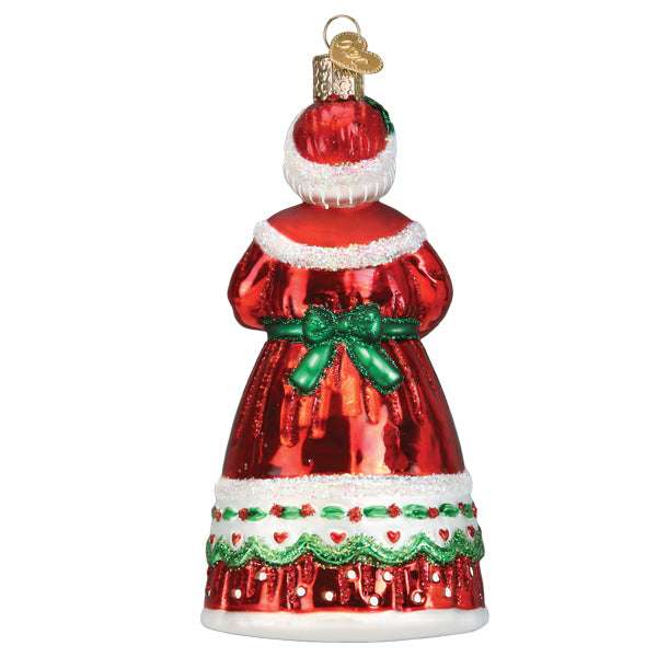 Old World Christmas Blown Glass Mrs Claus Ornament