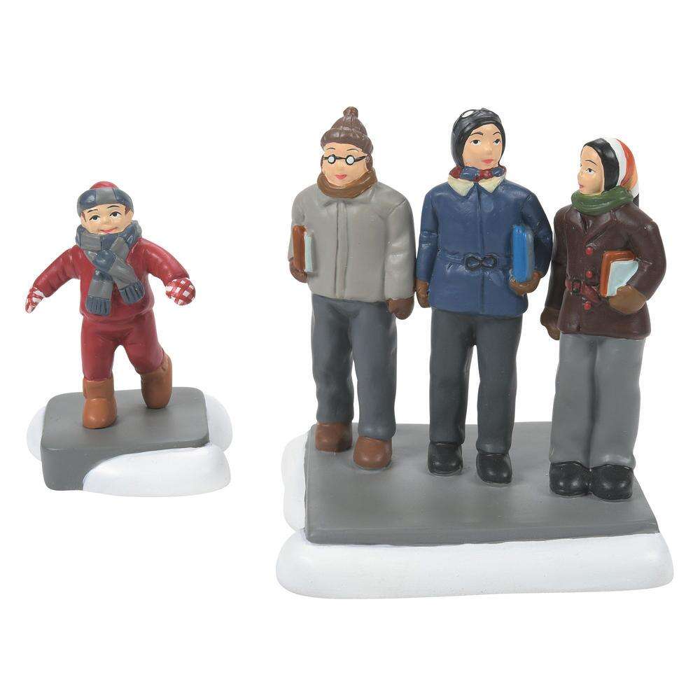 Cmon Guys Wait Up a Christmas Story Village Dept 56