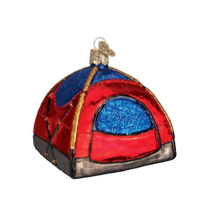 Old World Christmas Blown Glass Dome Tent Ornament
