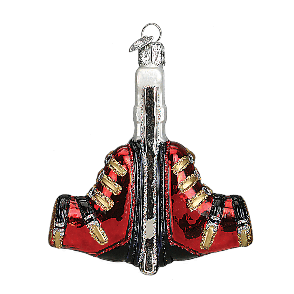 Old World Christmas Blown Glass Ski Boots Ornament