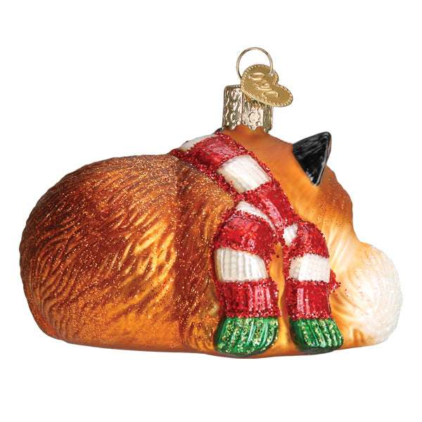 Cozy Fox Ornament Old World Christmas