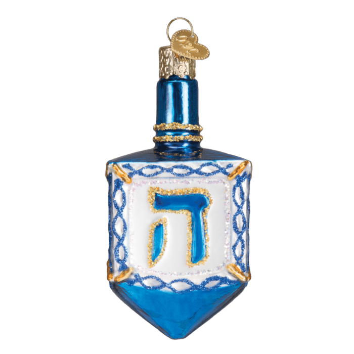 Old World Christmas Blown Glass Dreidal Ornament