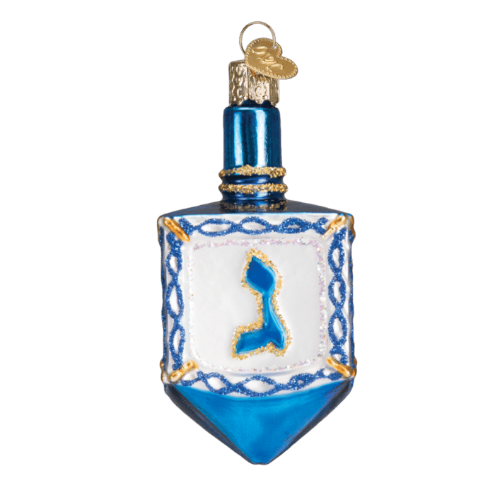 Old World Christmas Blown Glass Dreidal Ornament