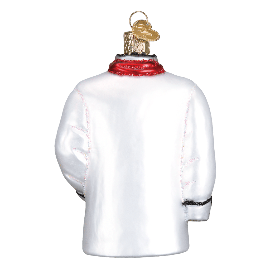 Old World Christmas Blown Chefs Coat Ornament