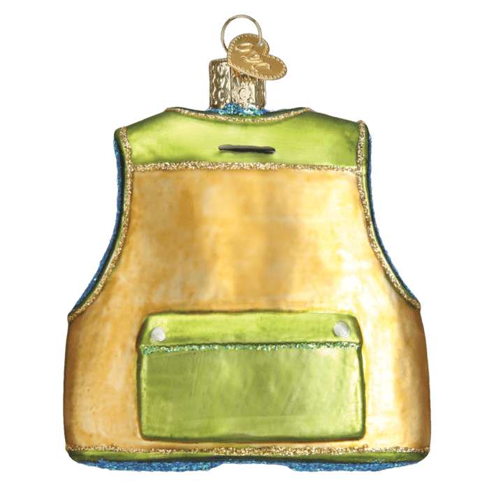 Fishing Vest Ornament Old World Christmas