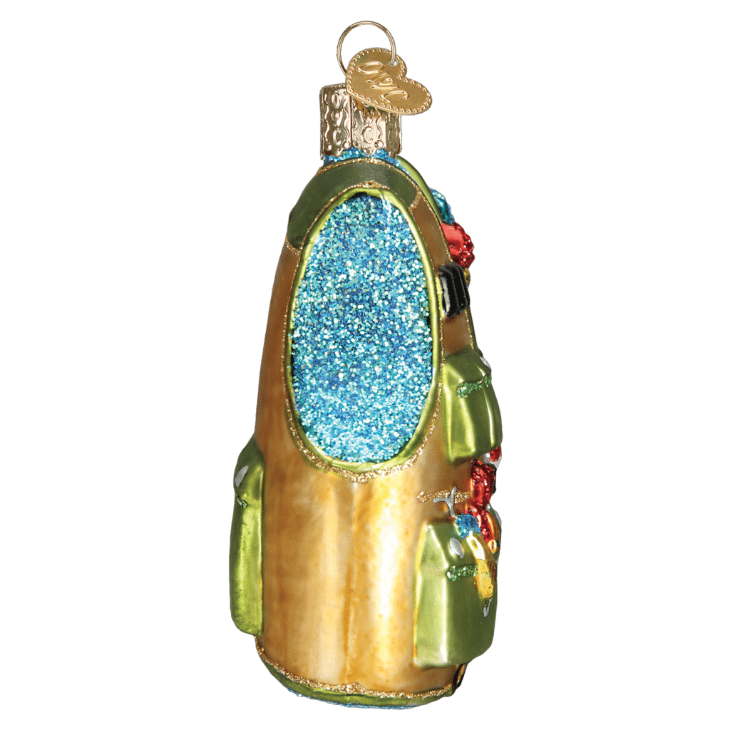Fishing Vest Ornament Old World Christmas