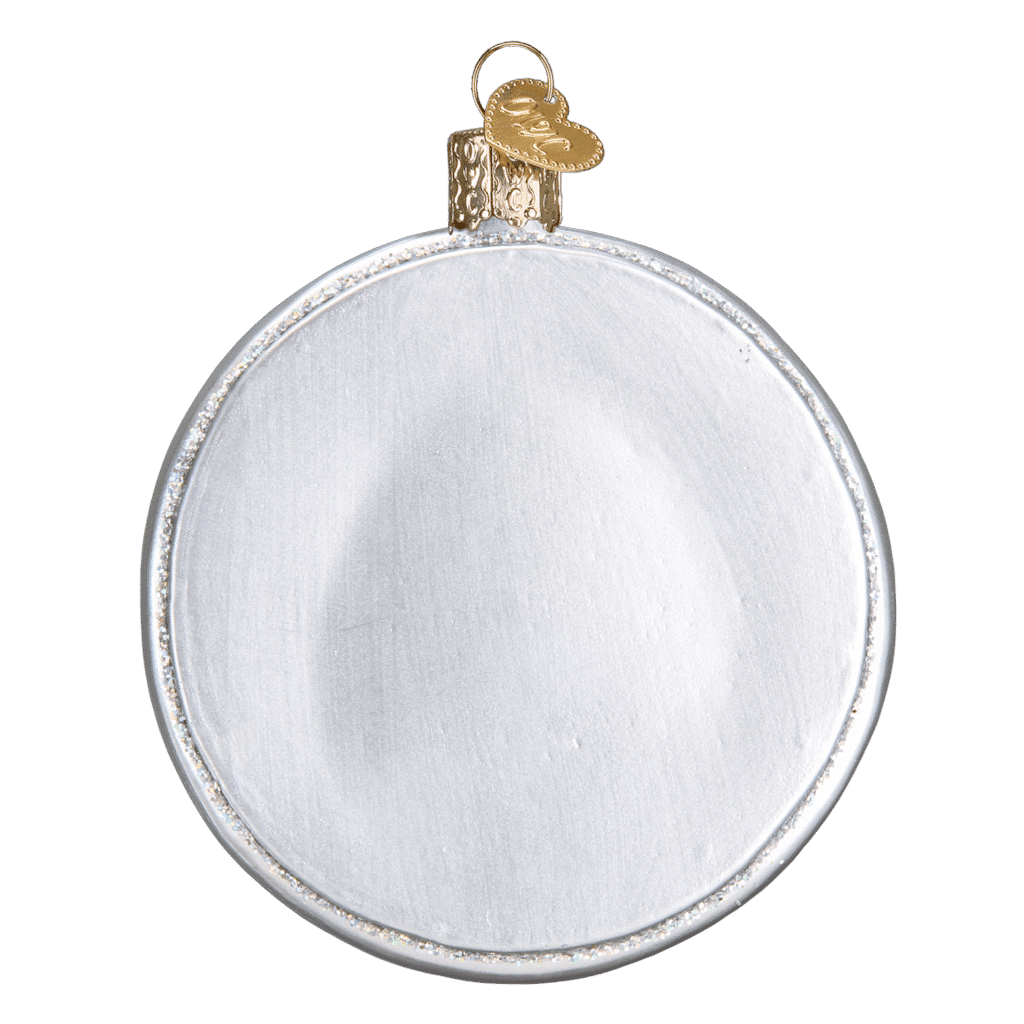 Old World Christmas Blown Glass Pizza Pie Ornament