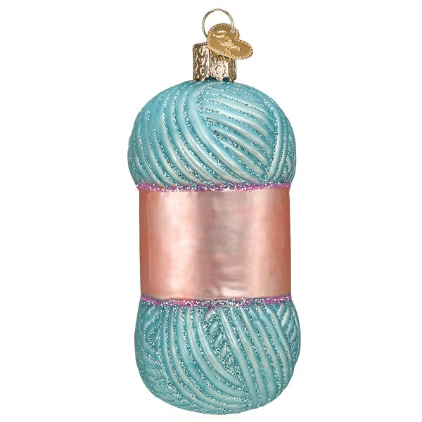 Old World Christmas Blown Glass Crochet Ornament